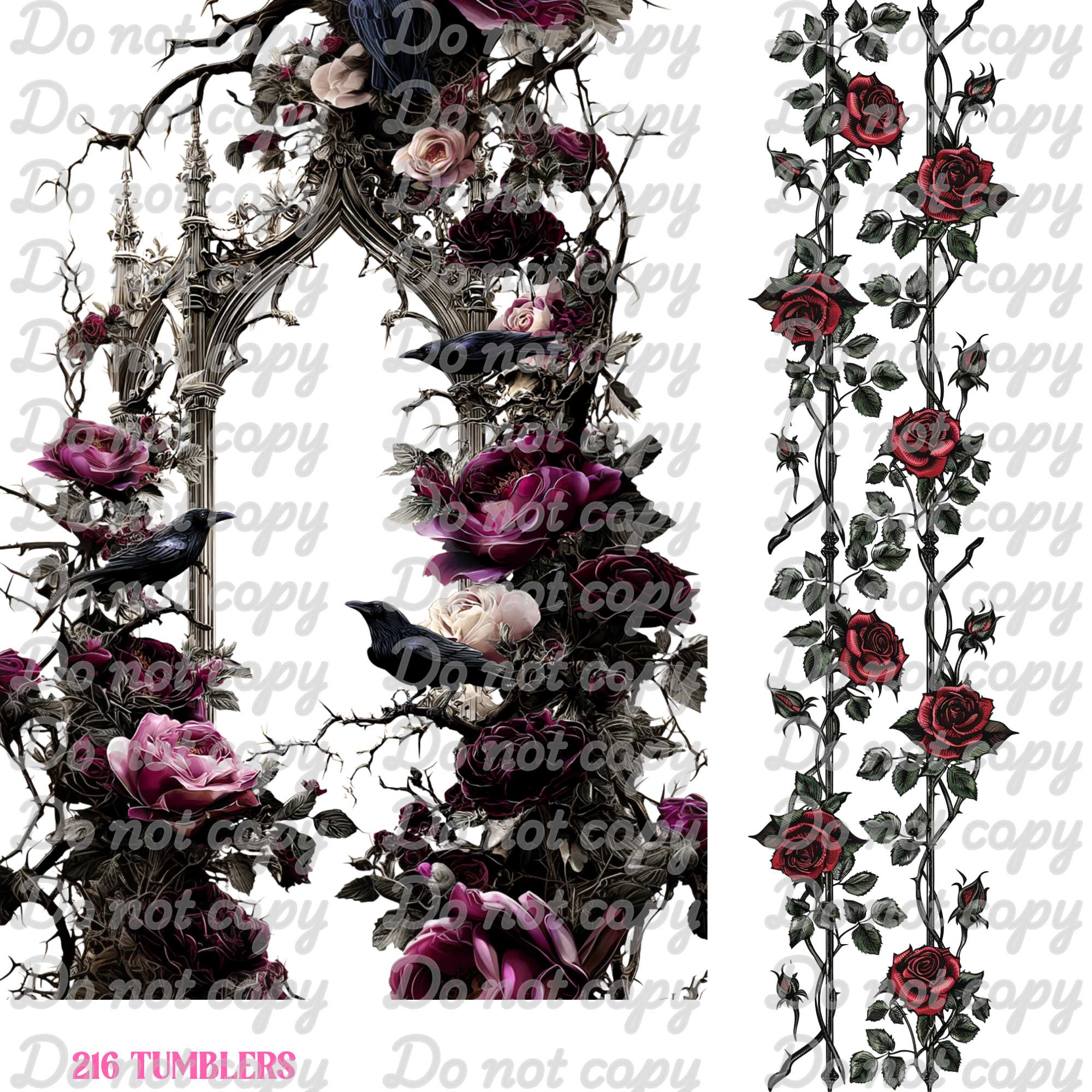 651 GOTHIC ARCHWAY - 216 Tumblers
