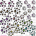664 COLORED LEOPARD SPOTS - 216 Tumblers