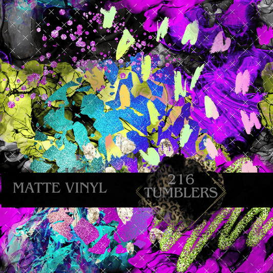 665 NEON LEOPARD - 216 Tumblers