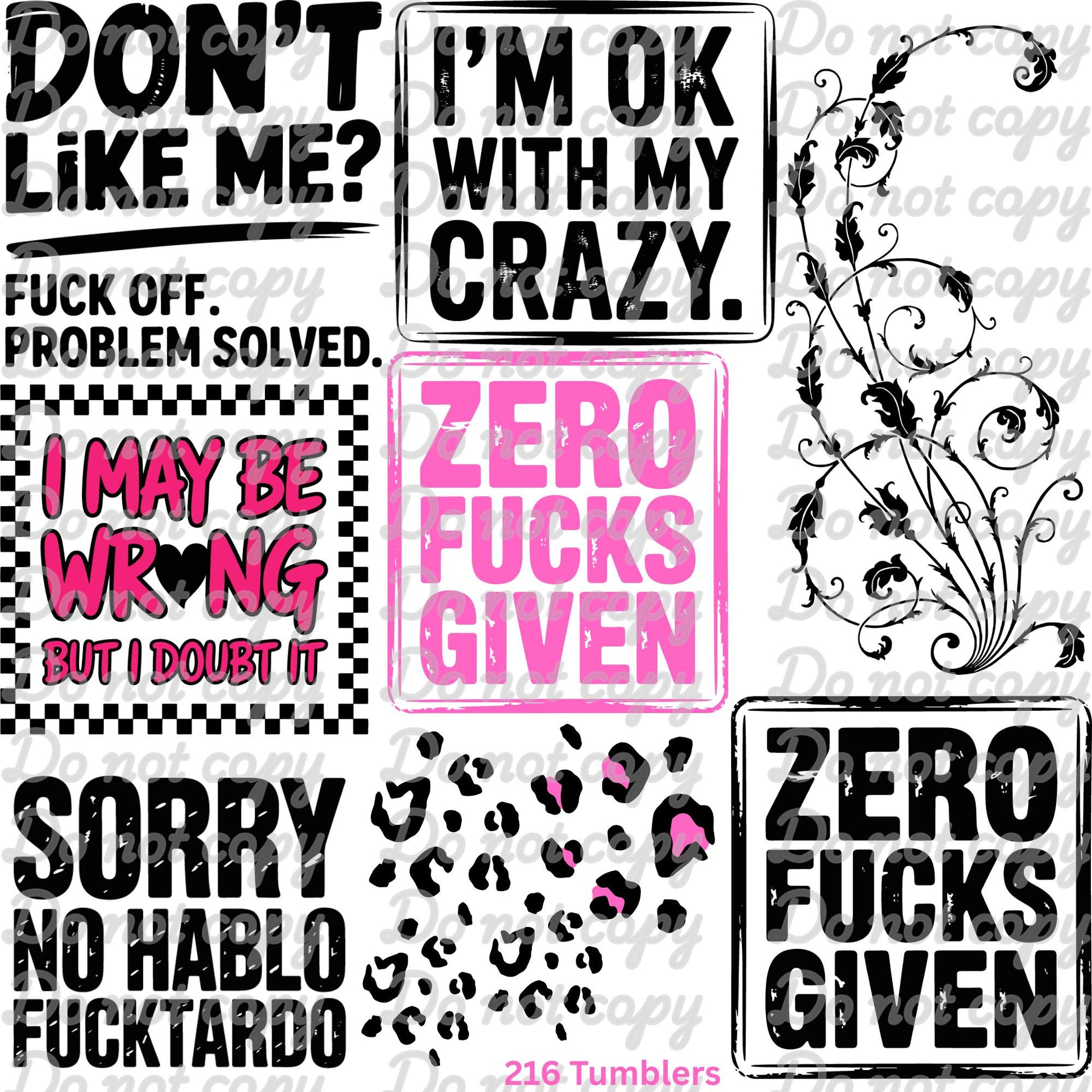 665 WORDS OF ENCOURAGEMENT - 216 Tumblers