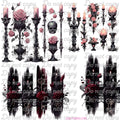 671 CANDLES AND SKULS - 216 Tumblers
