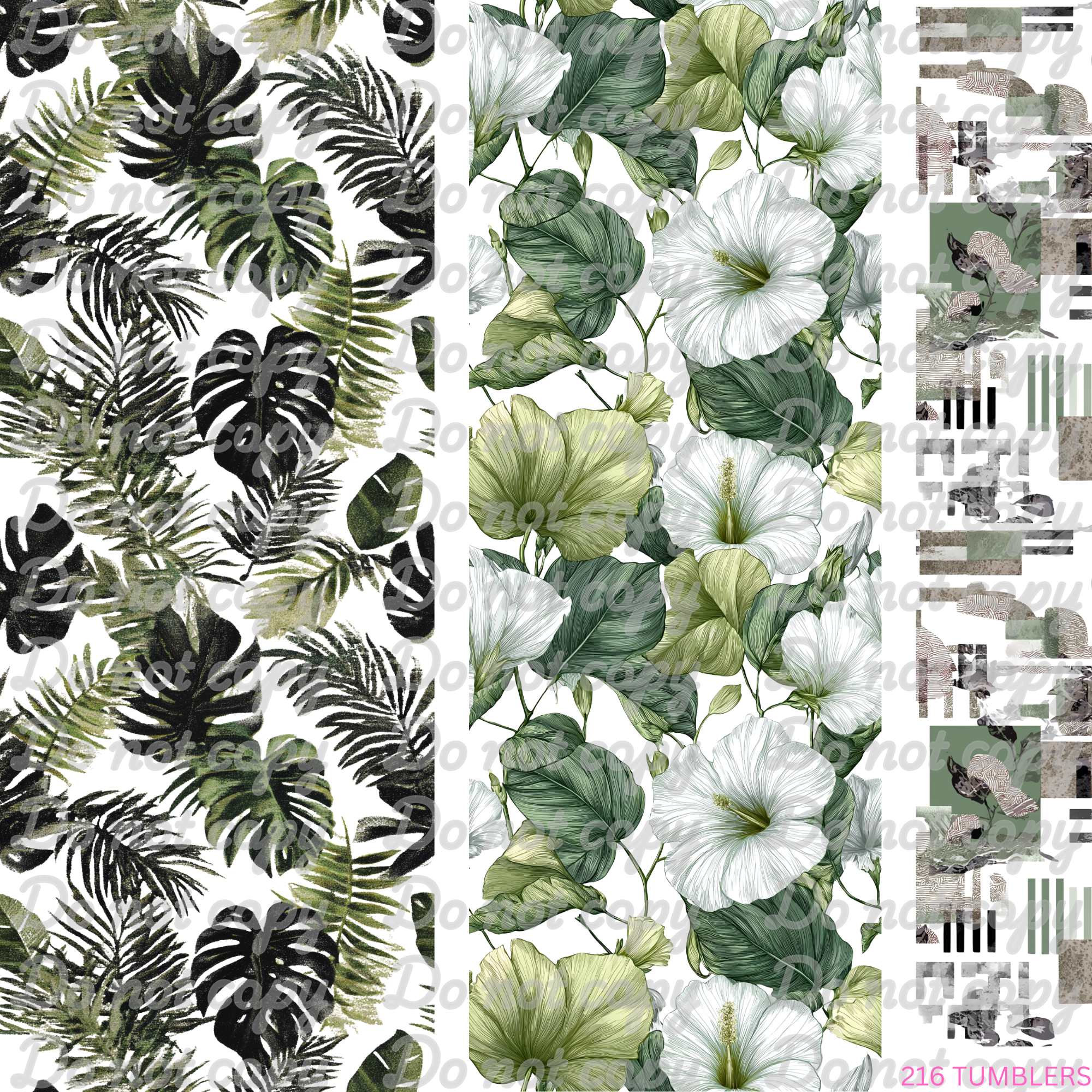 685 MONSTERA PEEK A BOOS - 216 Tumblers
