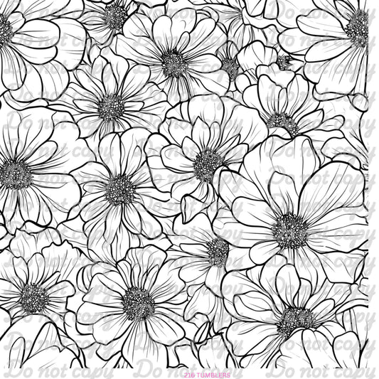 694 FLOWER OUTLINE