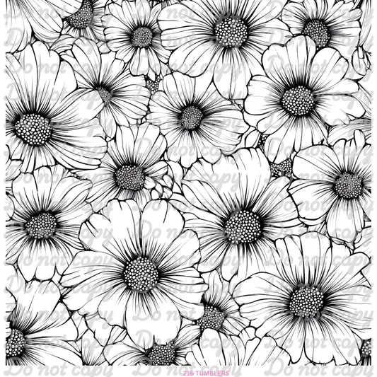 692 FLOWER OUTLINE* - 216 Tumblers