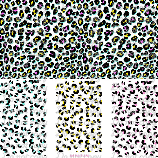 699 LEOPARD GLITCH - 216 Tumblers