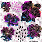 239 DARK NEON FLOWERS