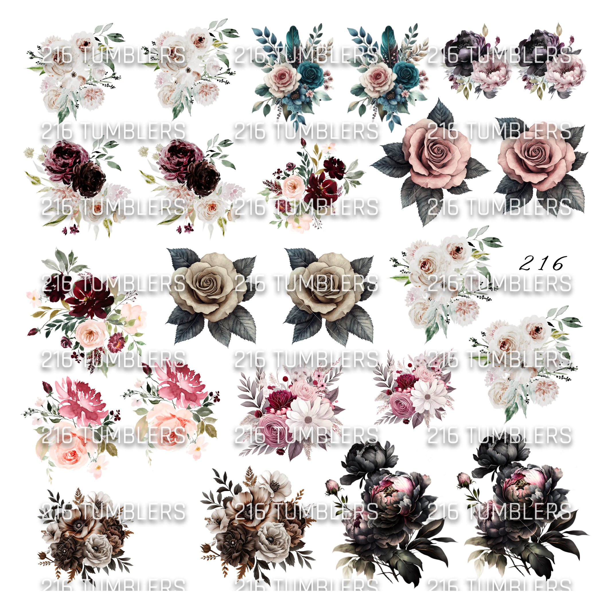 1084 SMALL FLORAL ELEMENTS