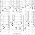 704 BLACK DROPS OF DIAMONDS - 216 Tumblers