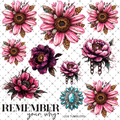 708 SOME KIND OF FLOWERS - 216 Tumblers
