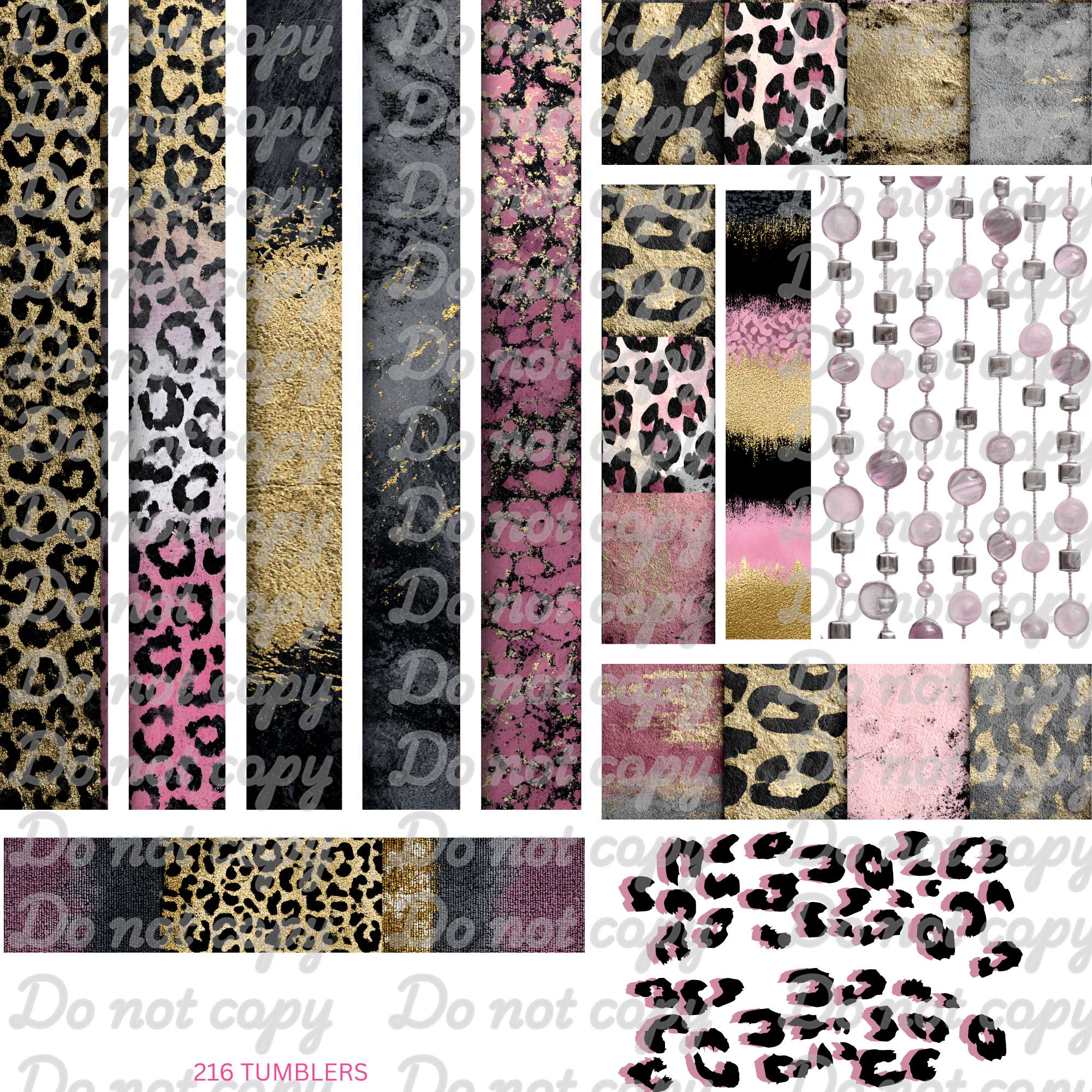 711 LEOPARD BANDS - 216 Tumblers