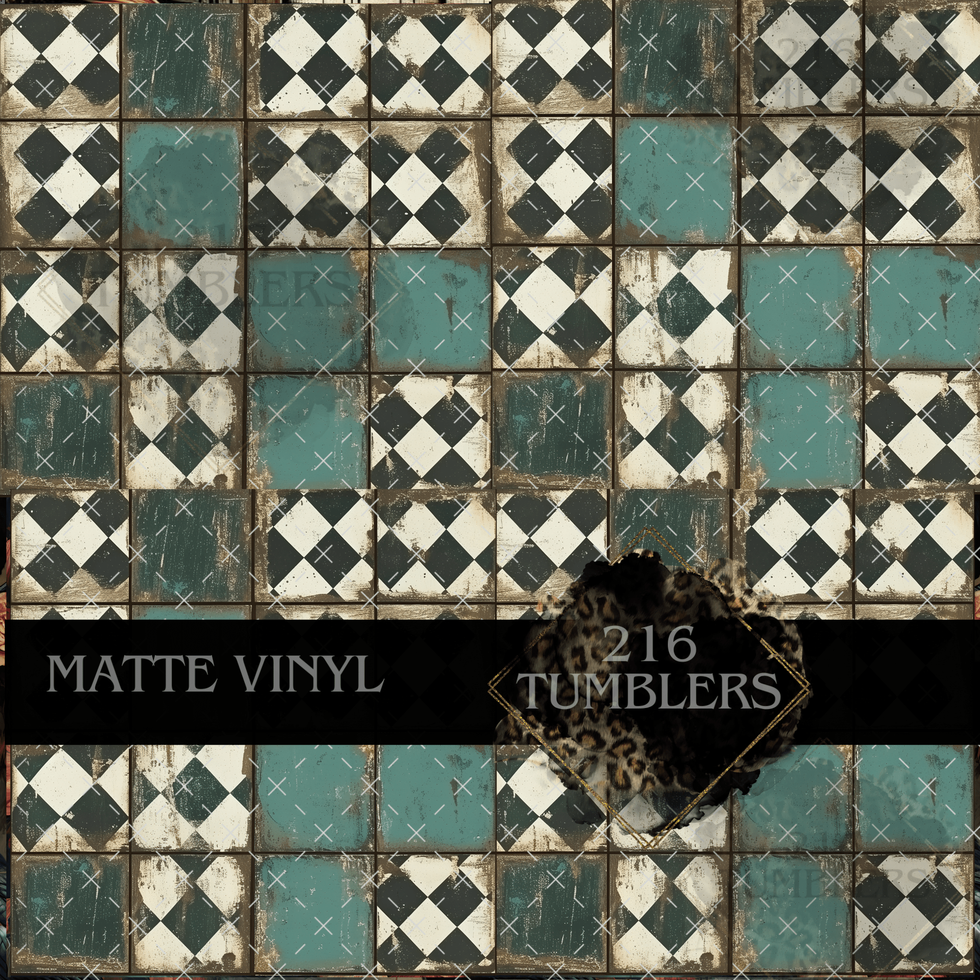 713 GRUNGE CHECKERED - 216 Tumblers