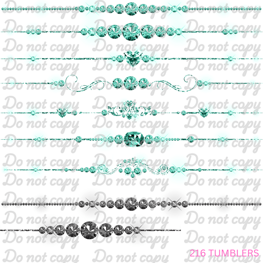 723 GEM STONE DIVIDERS - 216 Tumblers