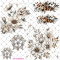 733 PRETTY STARS AND FLOWERS - 216 Tumblers