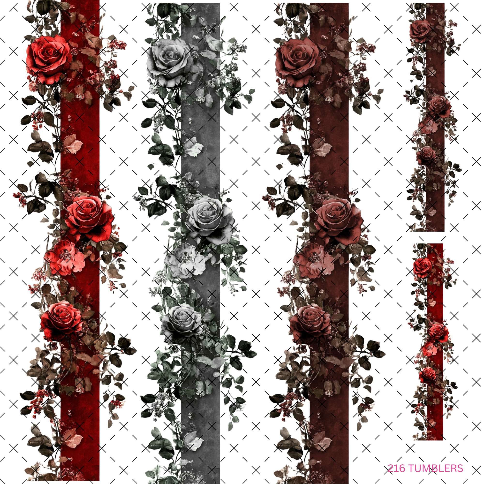 737 FLOWER STRANDS - 216 Tumblers