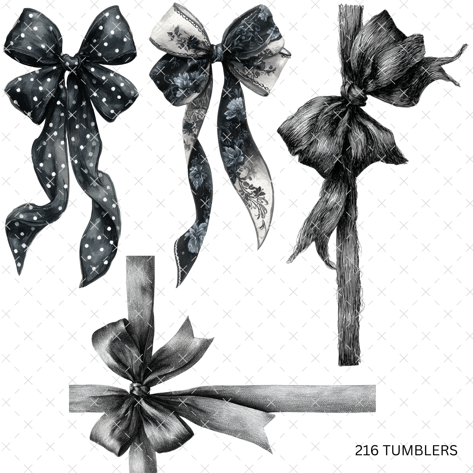 744 BOWS FROM TIFFANY - 216 Tumblers
