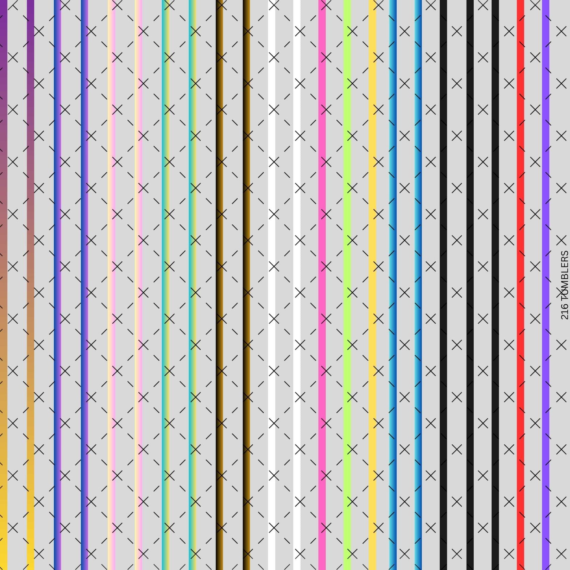 756 PIN STRIPES - 216 Tumblers