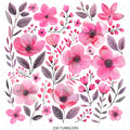 757 SHADES OF PINK FLORALS - 216 Tumblers
