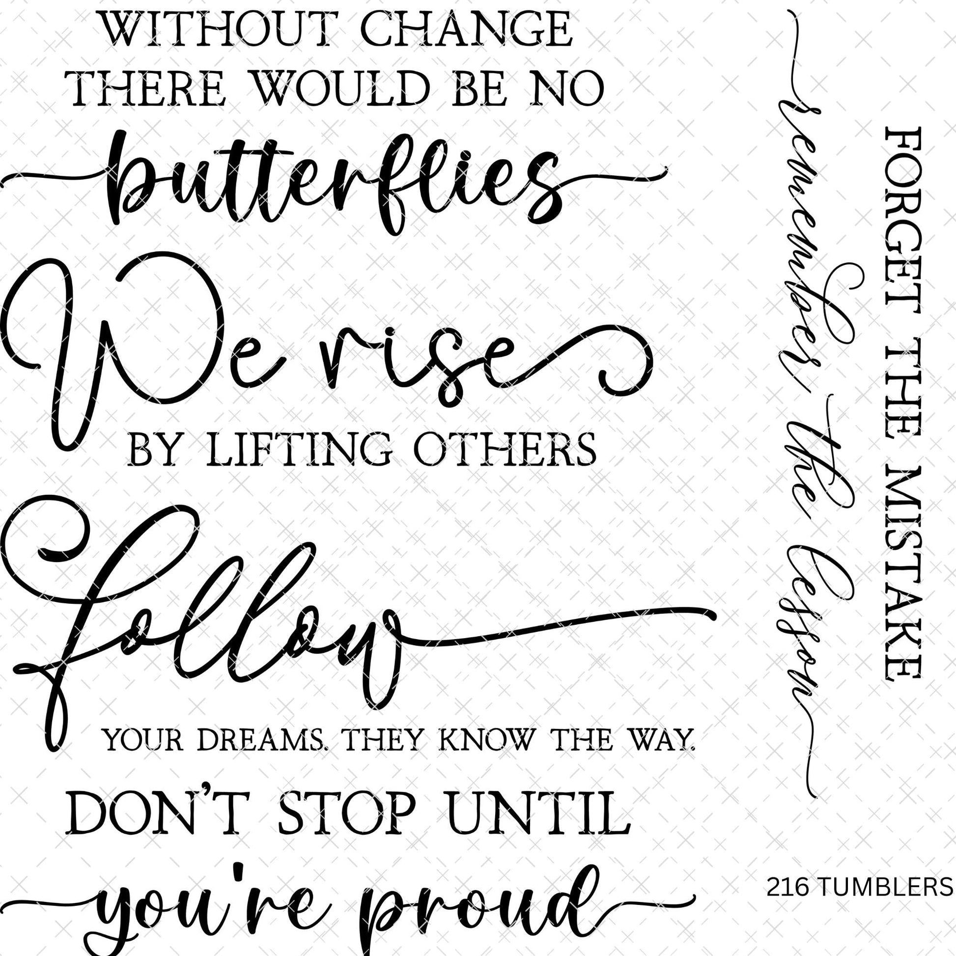 759 LONG WORDS 1 - 216 Tumblers