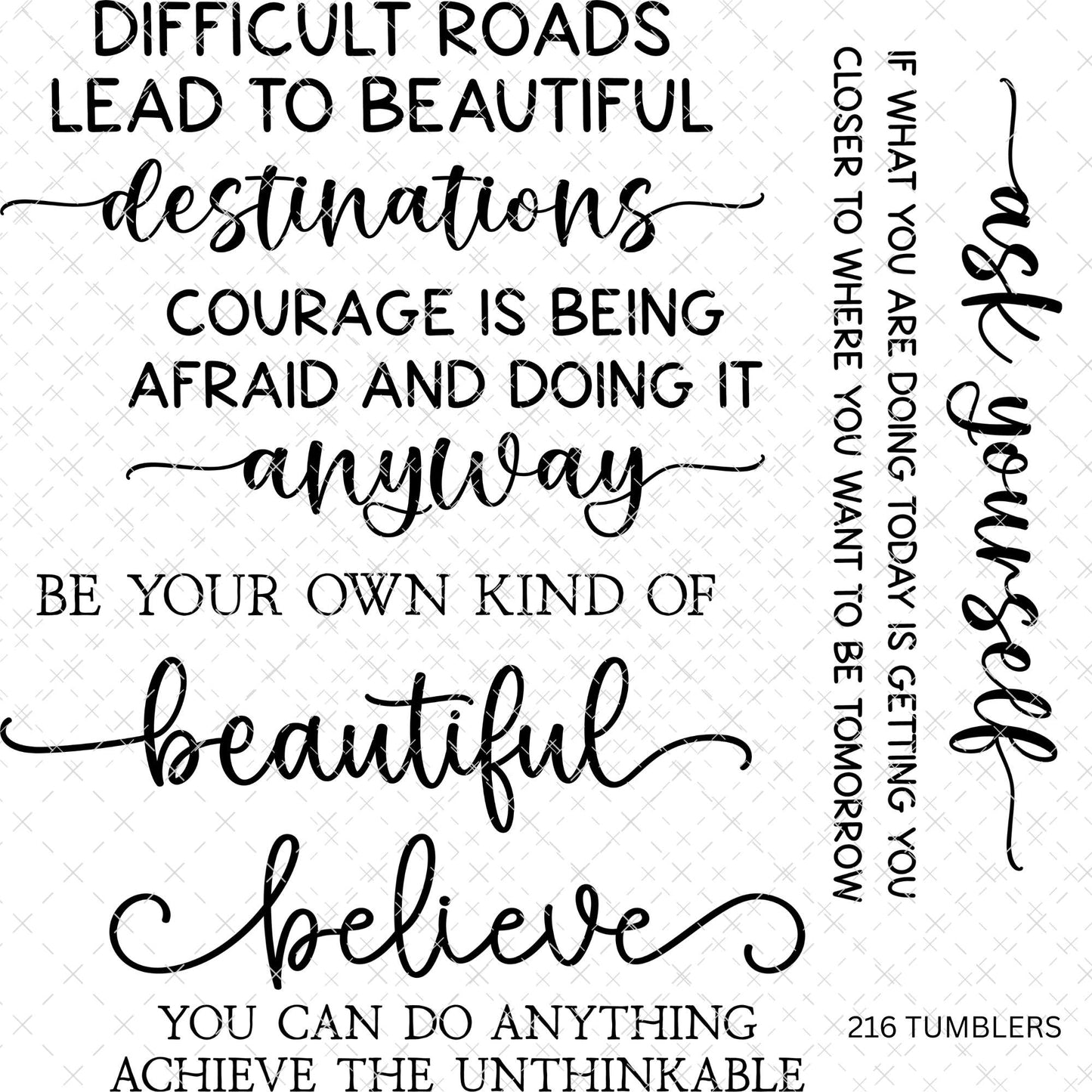 760 LONG WORDS 2 - 216 Tumblers