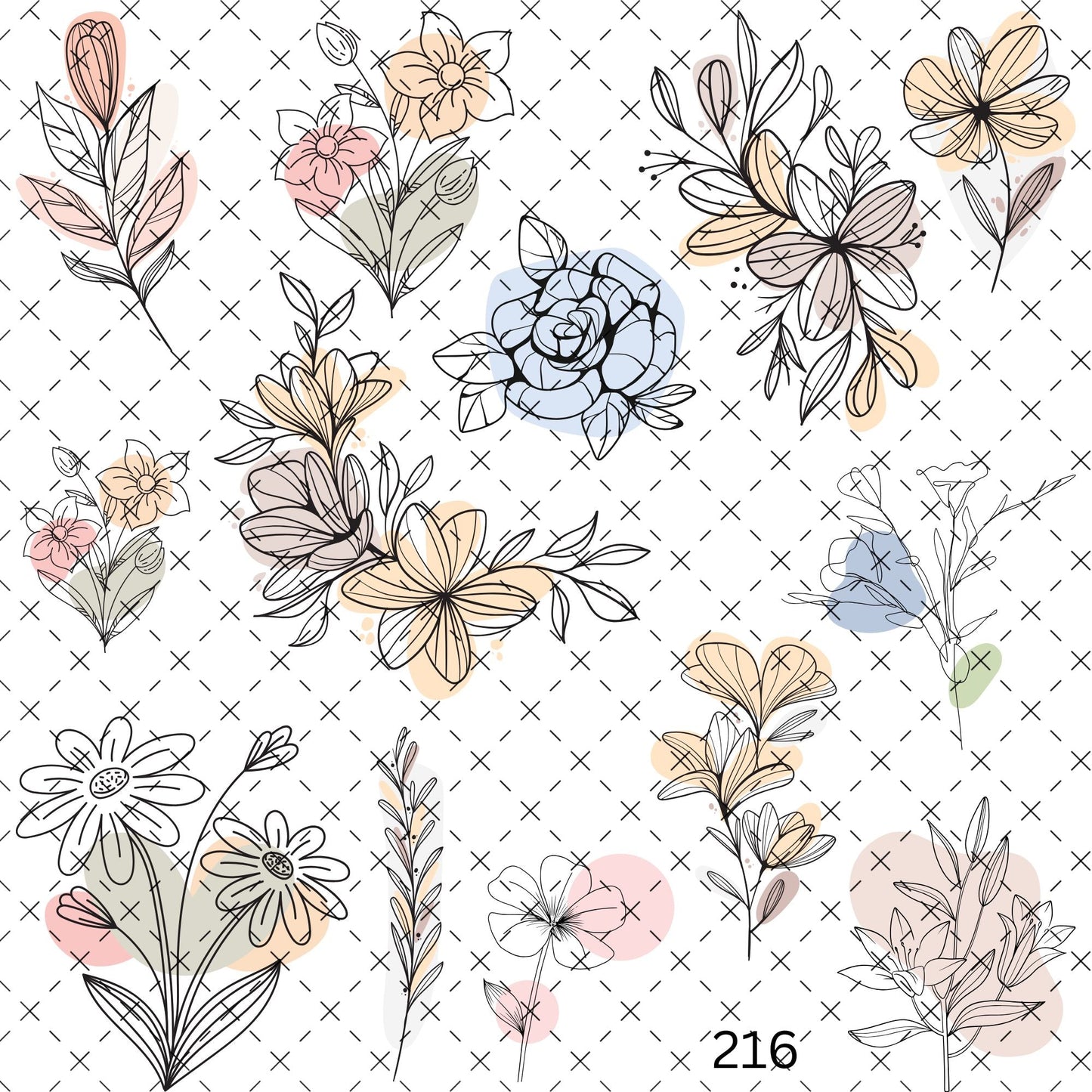 775 OFFSET BOHO VIBE FLORALS - 216 Tumblers