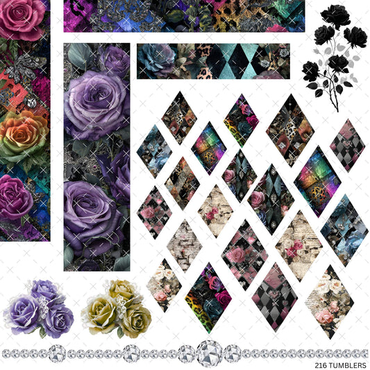 782 ARGYLE PATTERNED AND BANDS - 216 Tumblers