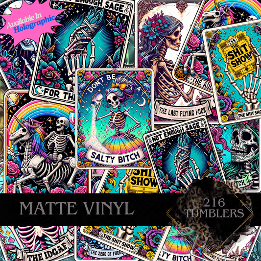 7854 TAROT CARD 2 - 216 Tumblers