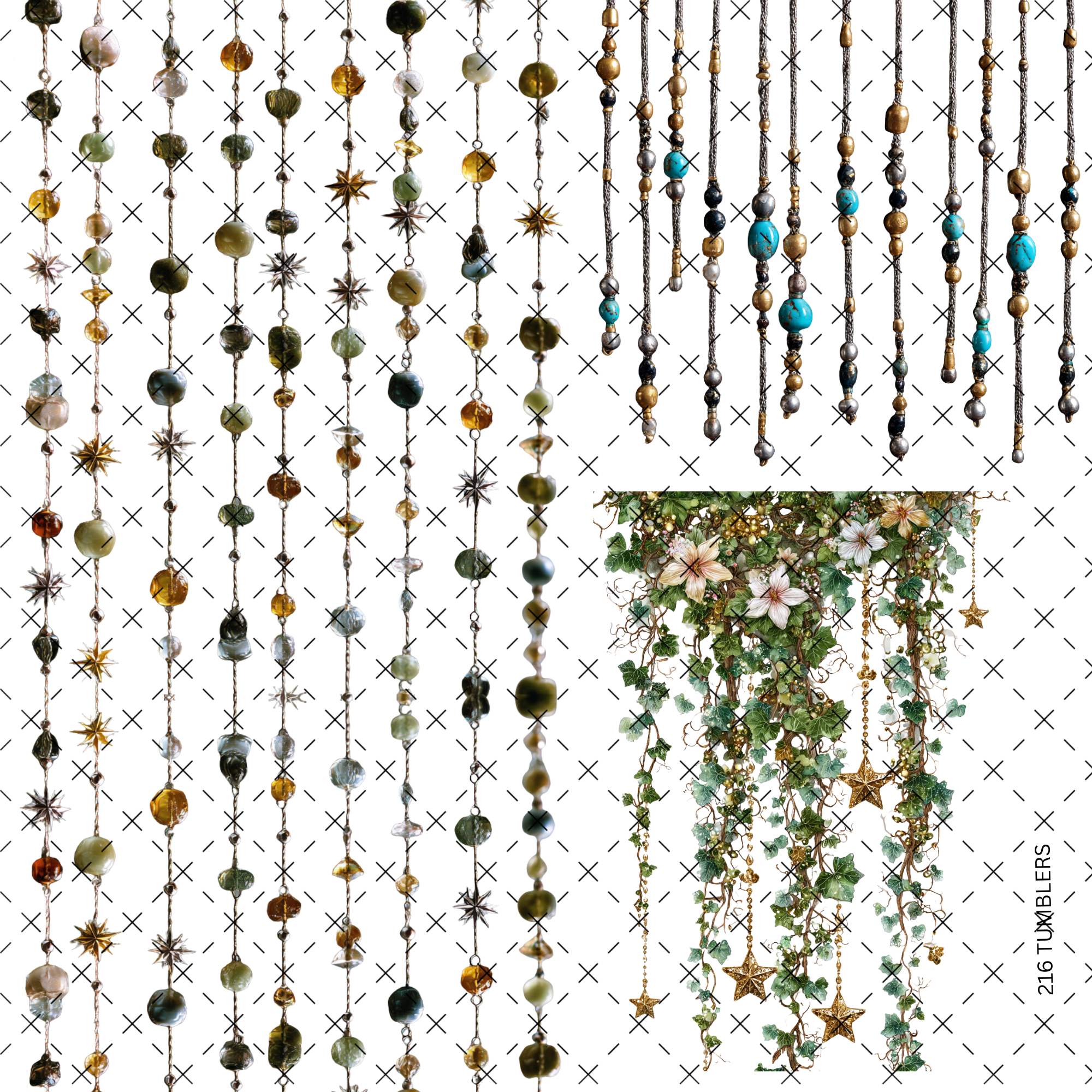 786 STRANDS OF ELEGANCE - 216 Tumblers
