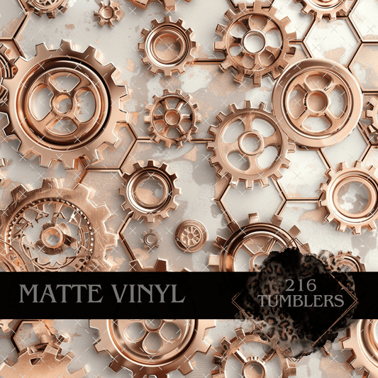 7881 ROSE GOLD GEAR - 216 Tumblers