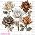 7X7 36 LEOPARD ROSES - 216 Tumblers
