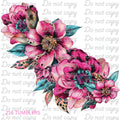 7X7 38 PINK FLORAL REACH AROUND - 216 Tumblers