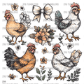 7X7 49 CHICKIES - 216 Tumblers
