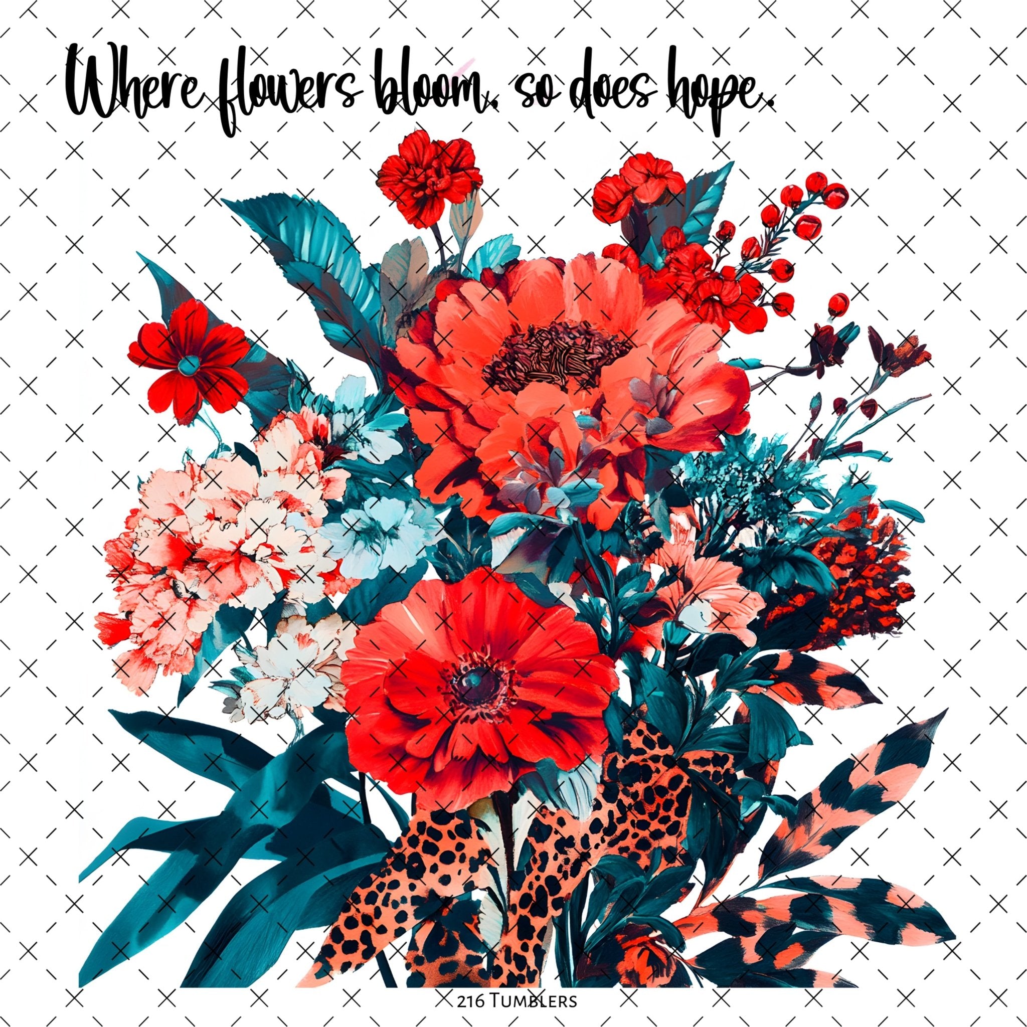 7X7 Big AF Flower - 216 Tumblers