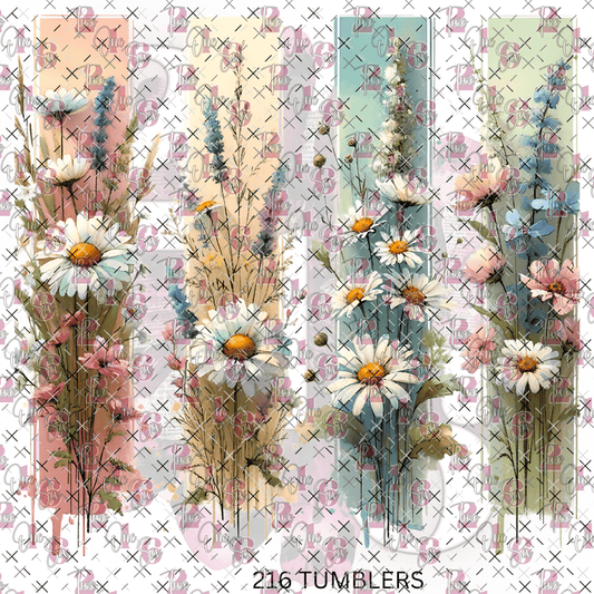 7X7 FLORAL 7 - 216 Tumblers