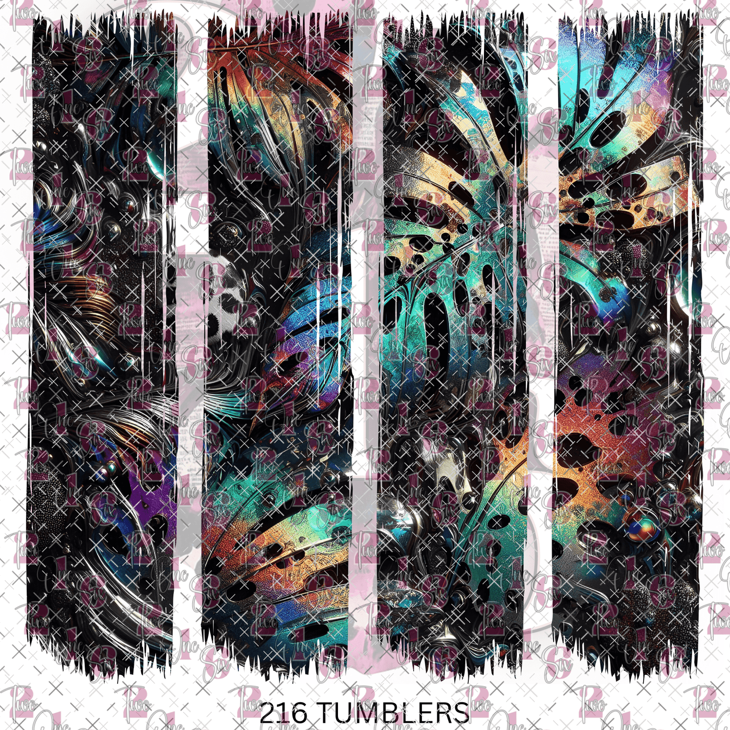 7X7 MONSTERA 13 - 216 Tumblers