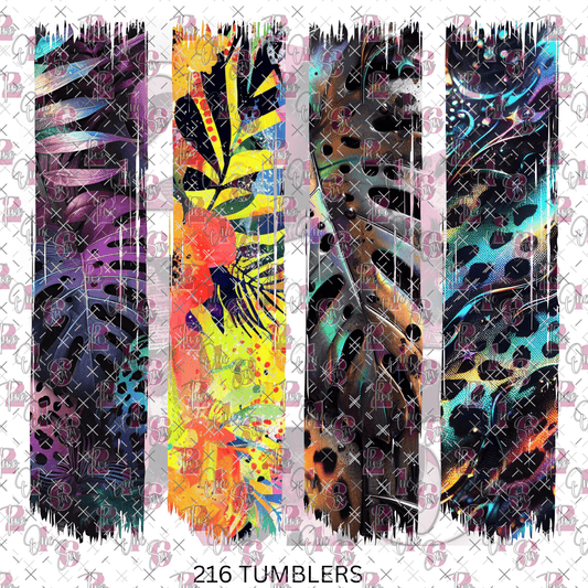 7X7 MONSTERA 4 - 216 Tumblers