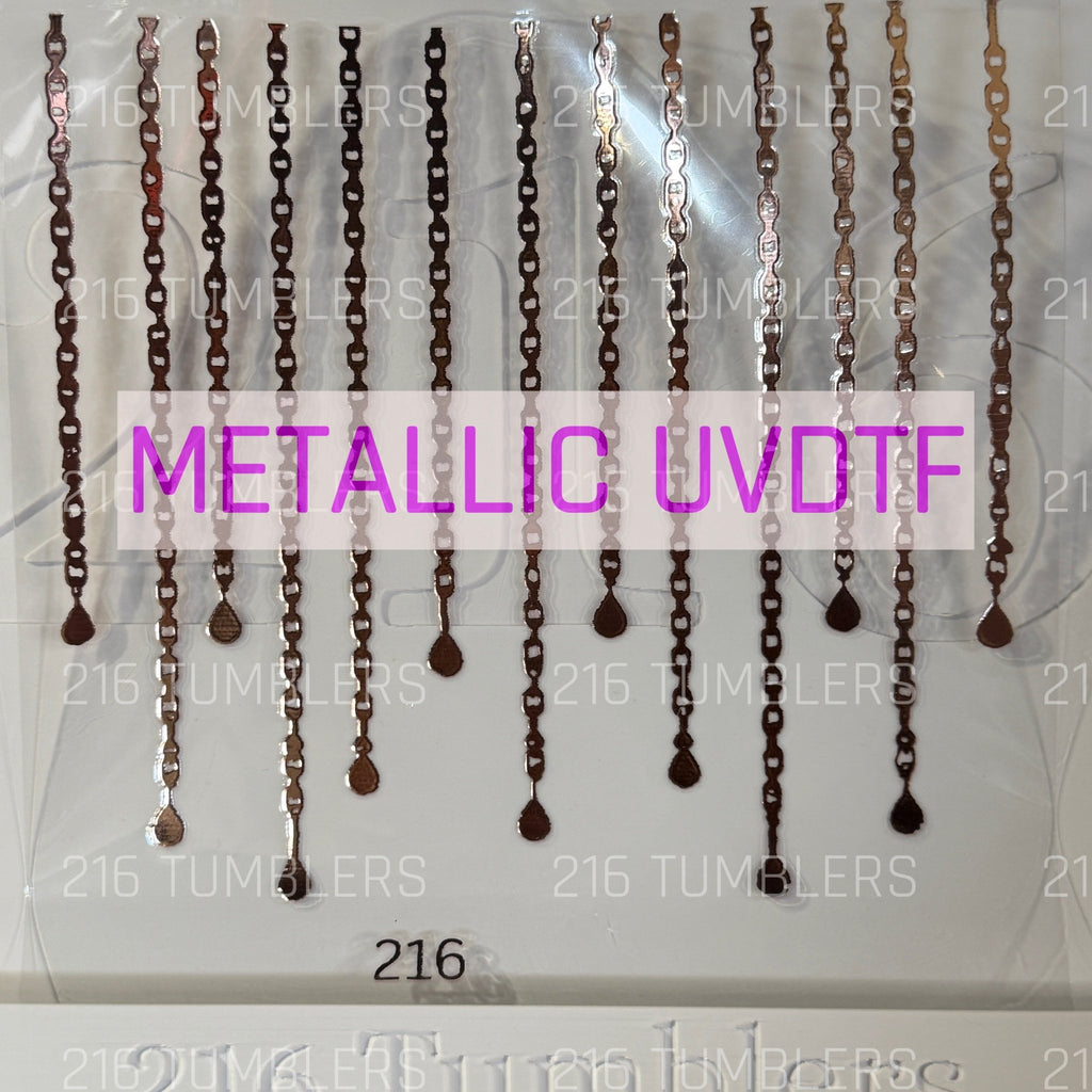 7X7 ROSE GOLD DANGLES - 216 Tumblers