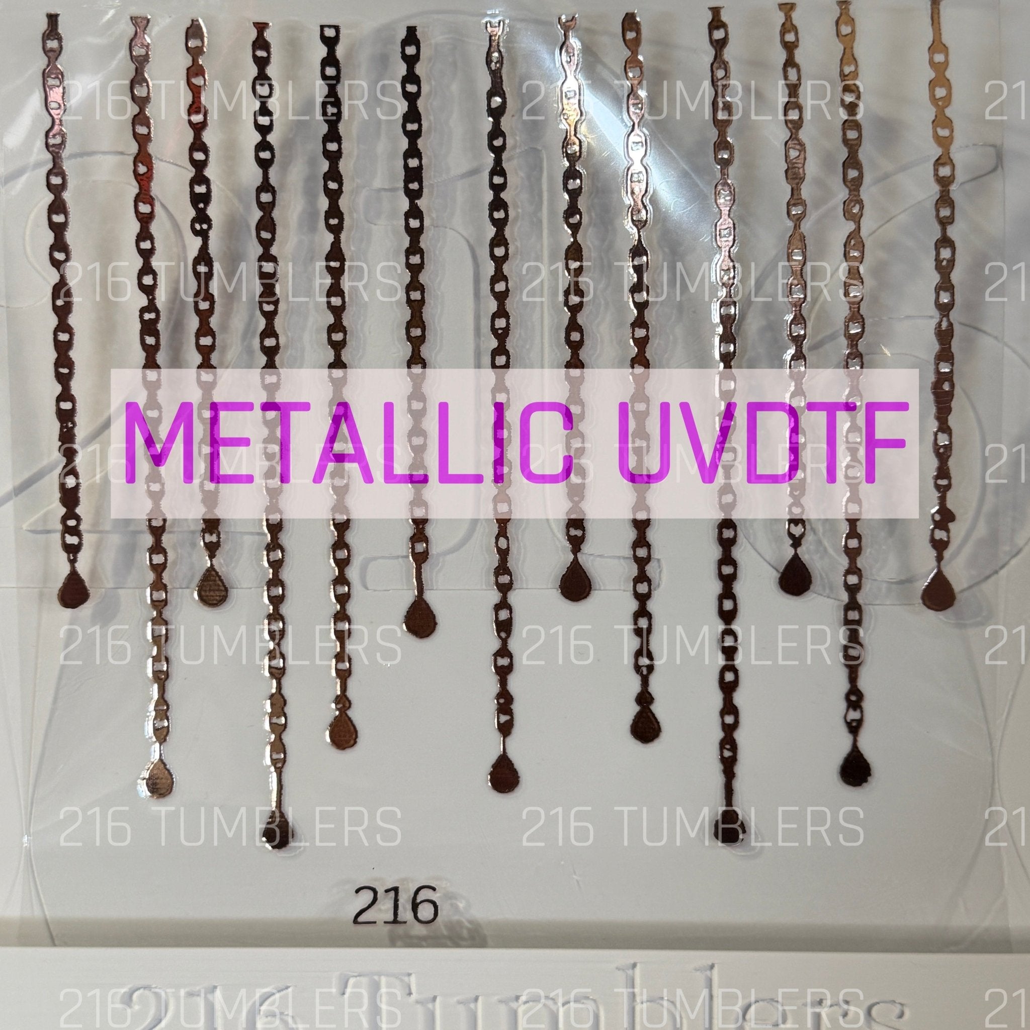 7X7 ROSE GOLD DANGLES - 216 Tumblers