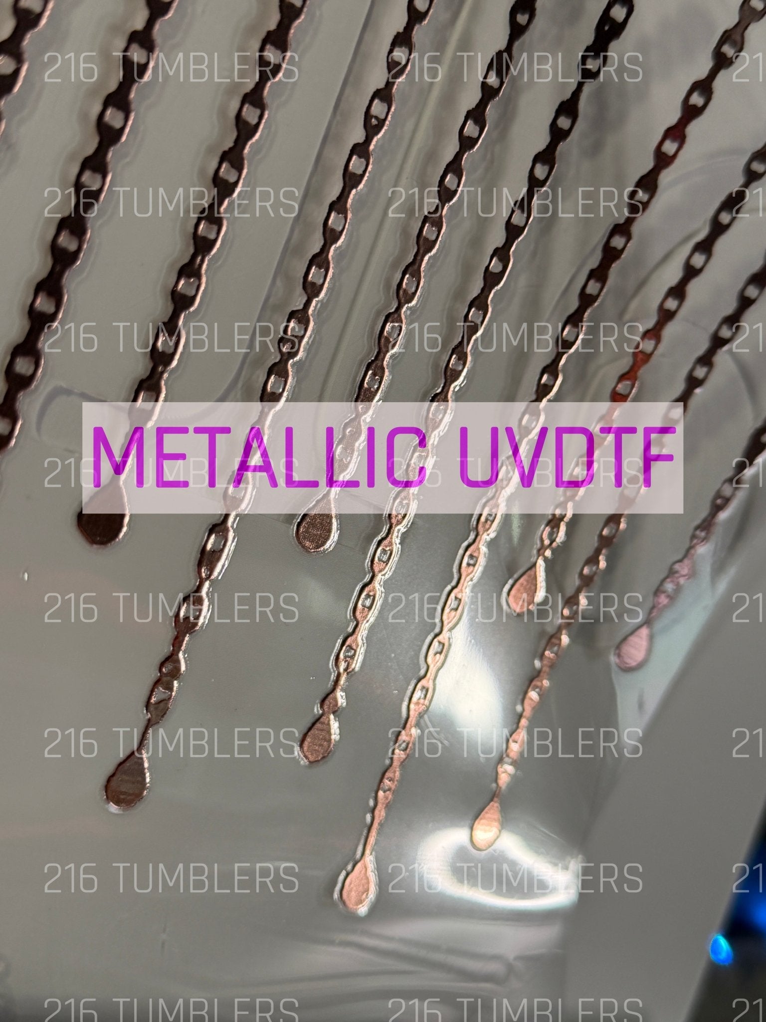 7X7 ROSE GOLD DANGLES - 216 Tumblers