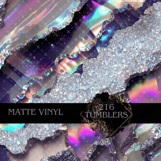 800 Silver Geode - 216 Tumblers