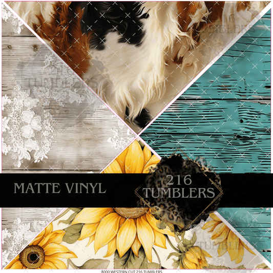 8000 Western Mixed Media - 216 Tumblers