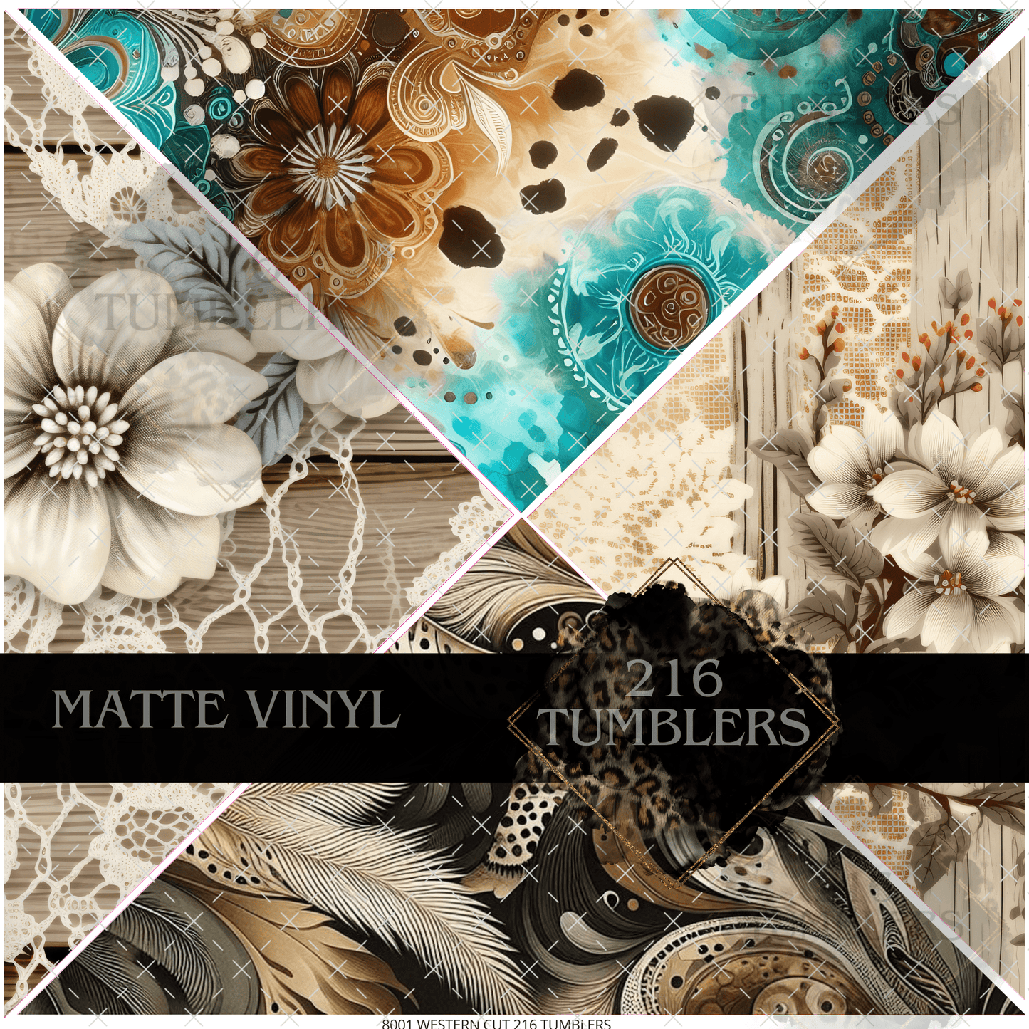 8001 Western Mixed Media - 216 Tumblers