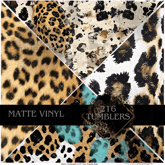 8002 Leopard Mixed Media - 216 Tumblers