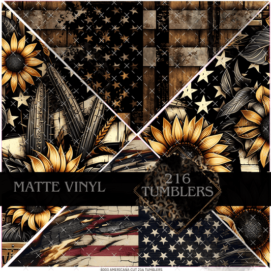 8003 AmericanaMixed Media - 216 Tumblers