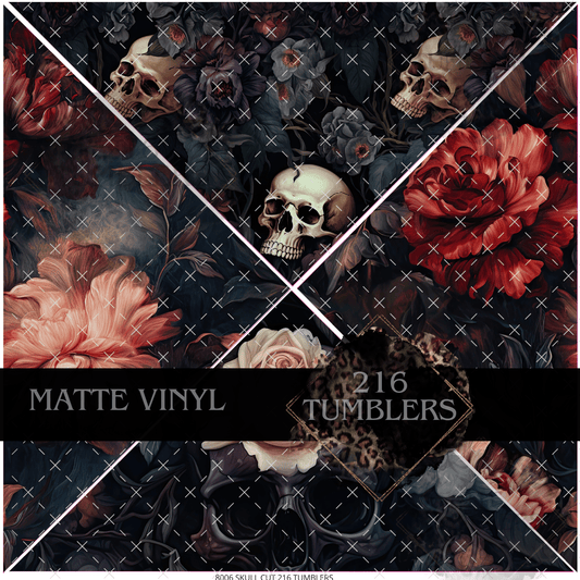 8006 SkullMixed Media - 216 Tumblers