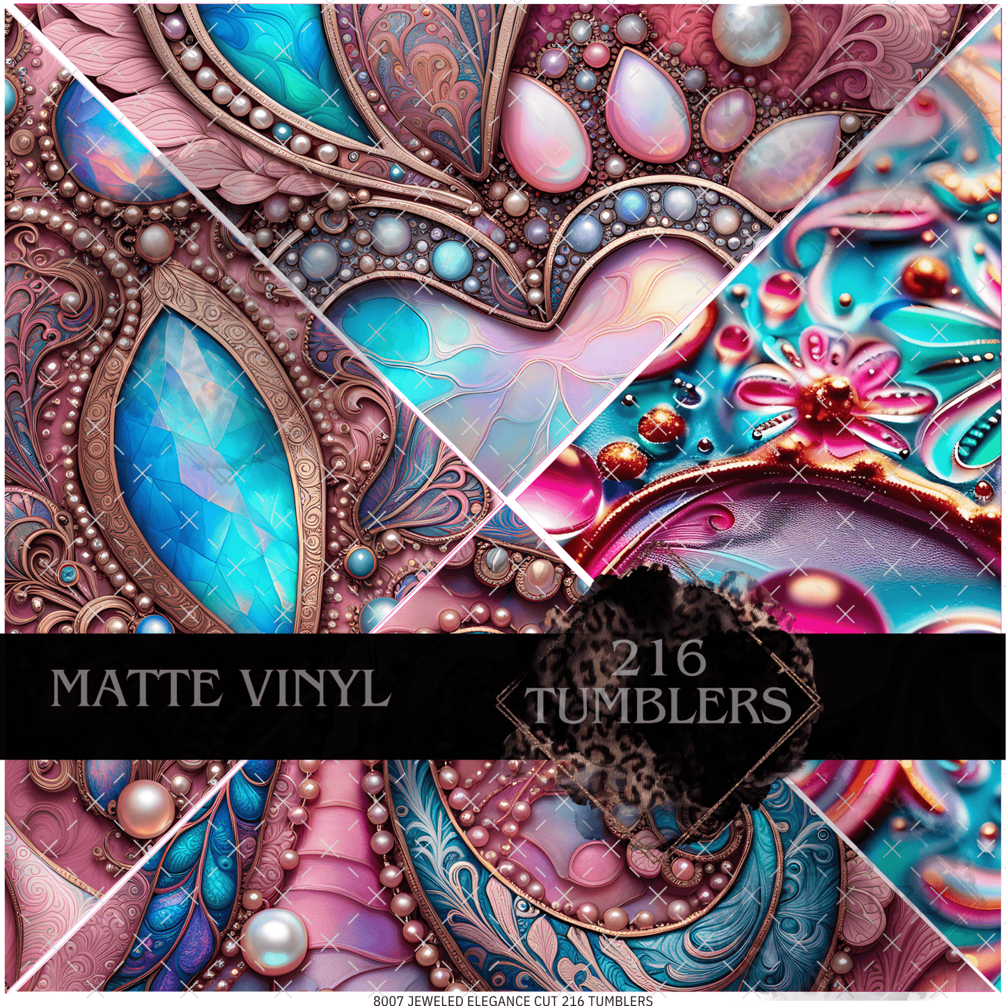 8007 JEWELED ELEGANCE Mixed Media - 216 Tumblers