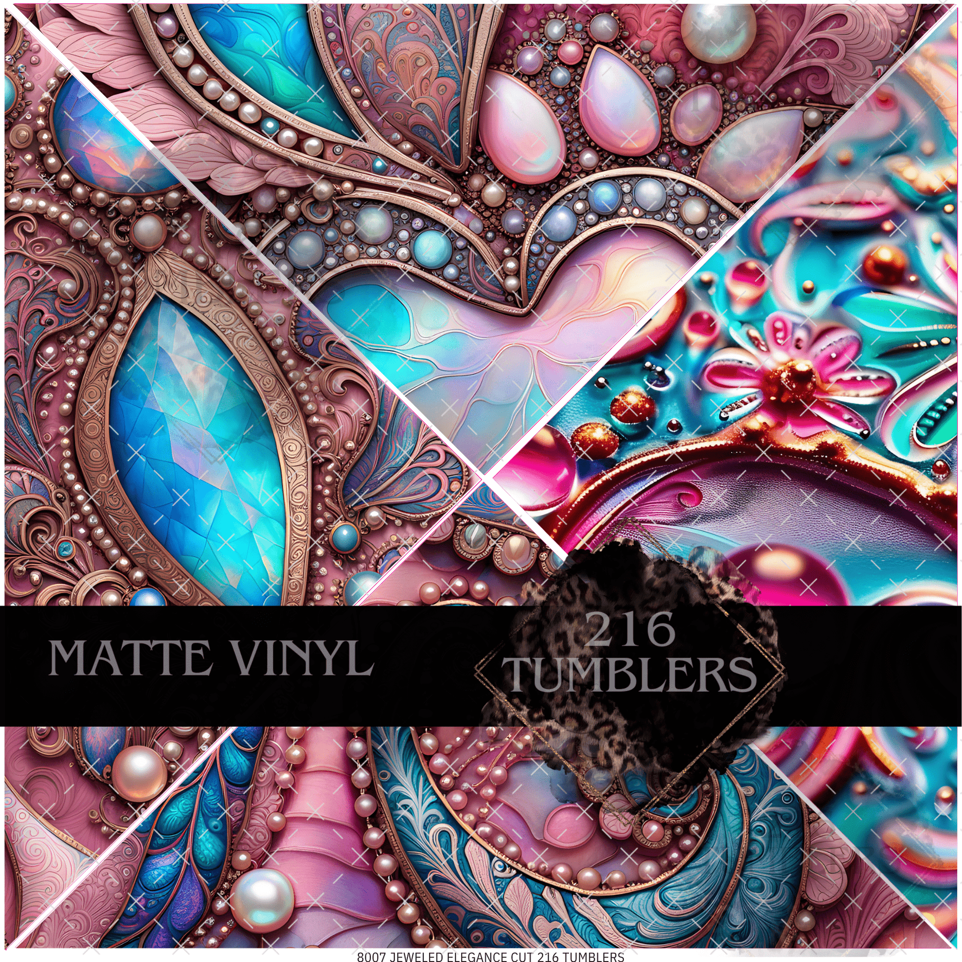 8007 JEWELED ELEGANCE Mixed Media - 216 Tumblers