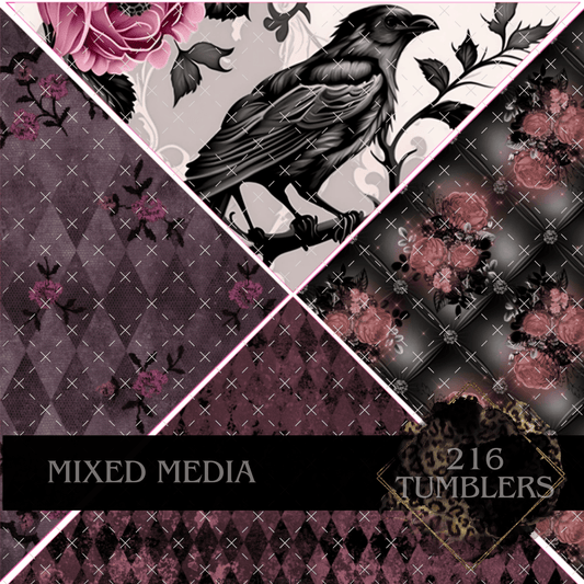 8019 MIXED MEDIA - 216 Tumblers