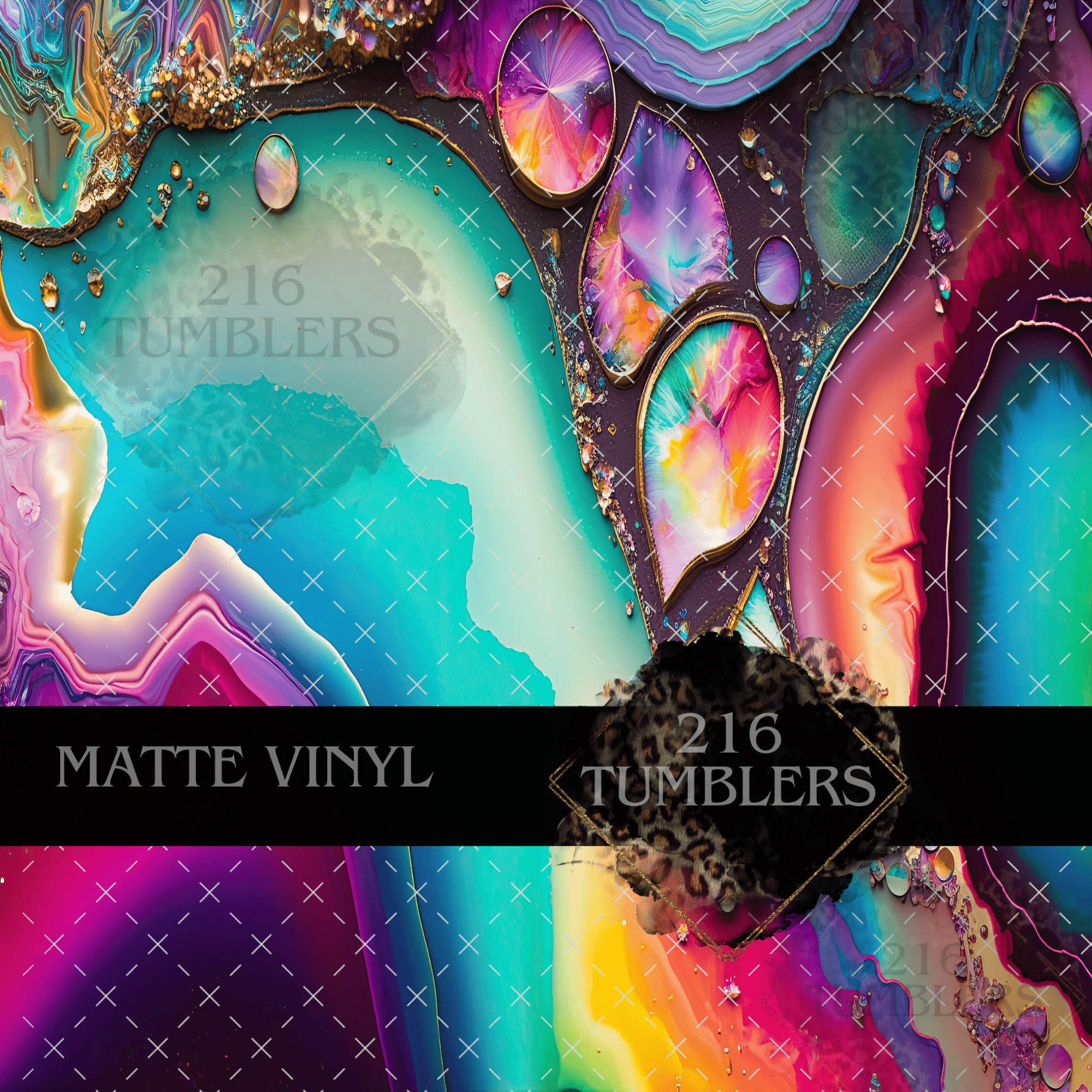 802 Neon Geode - 216 Tumblers