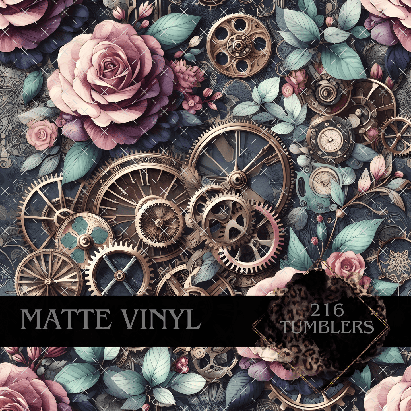 8027 FLORAL STEAM - 216 Tumblers