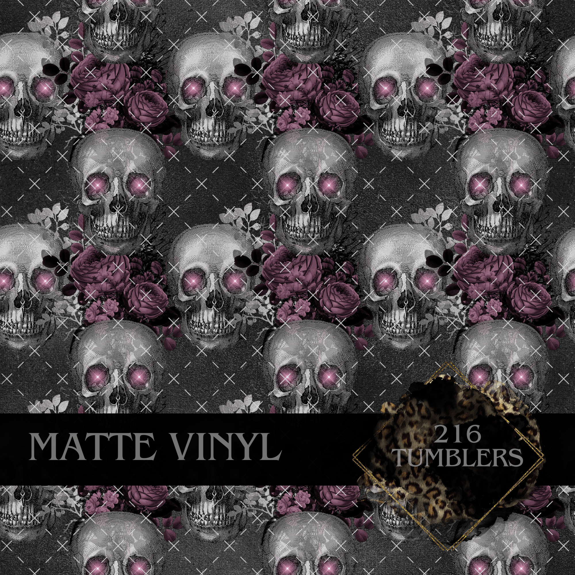 8037 VAMPIRE SKULL - 216 Tumblers